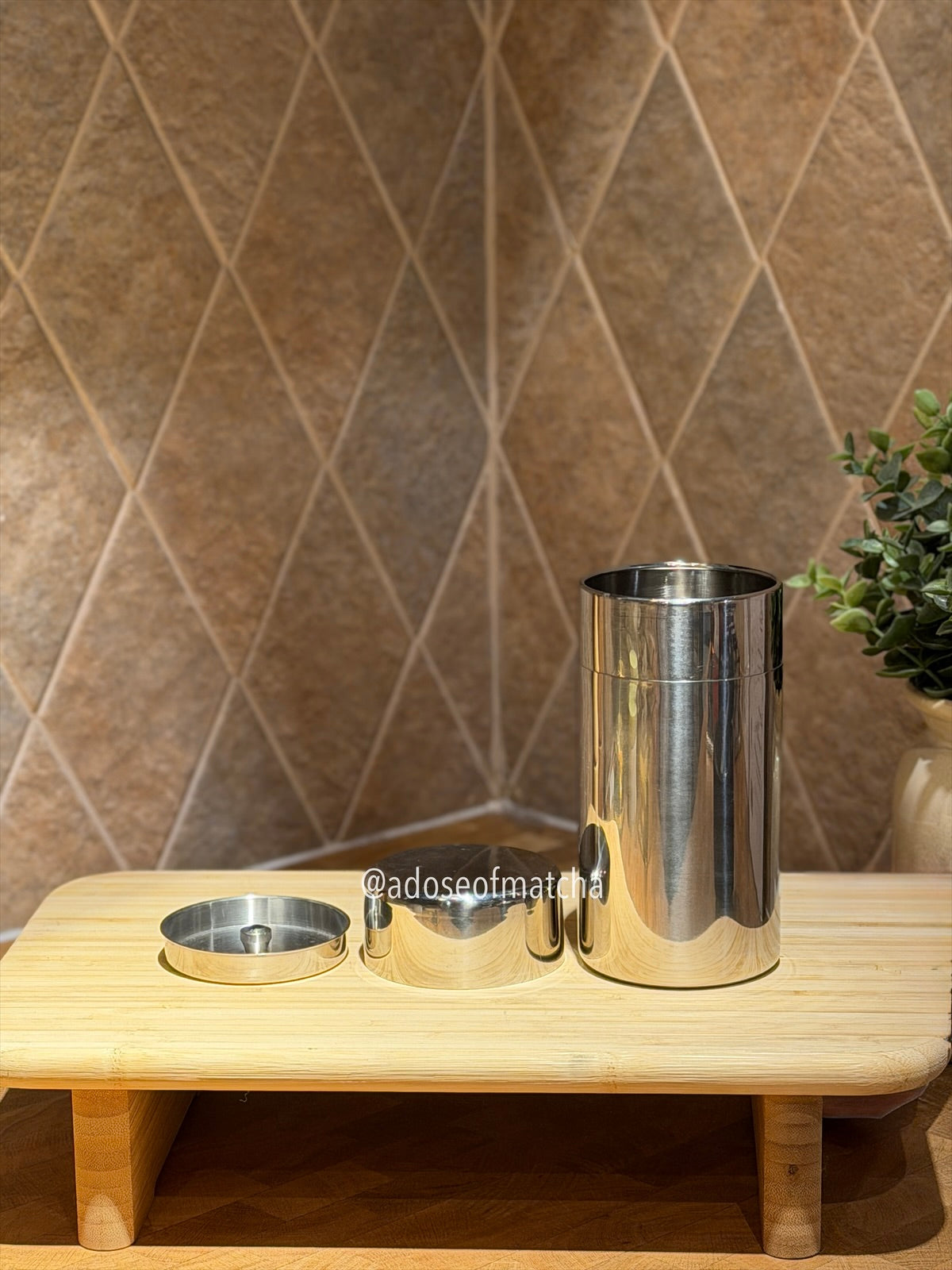 Stainless Steel Matcha Canister 300ml