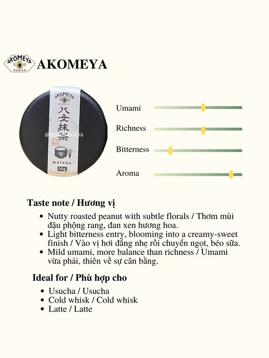 Akomeya Tokyo Akomeya Yame Matcha